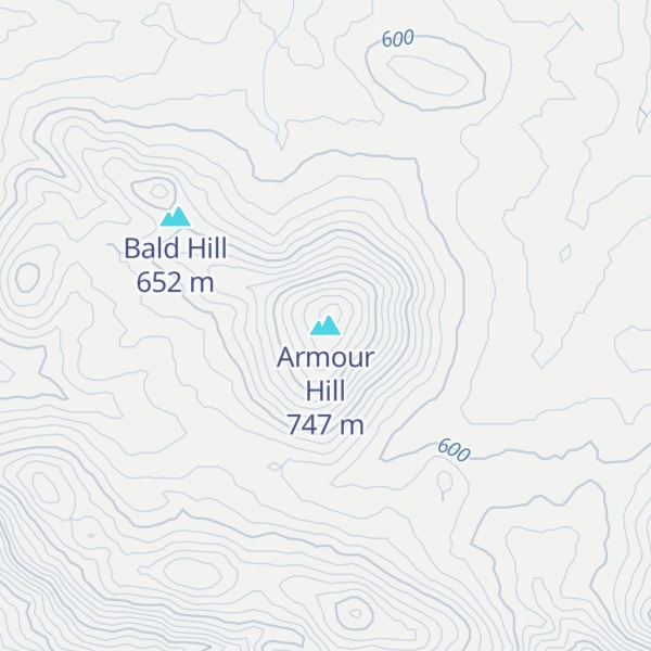 Map of Armour Hill