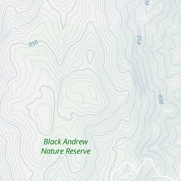 Map of Black Andrew Mountain
