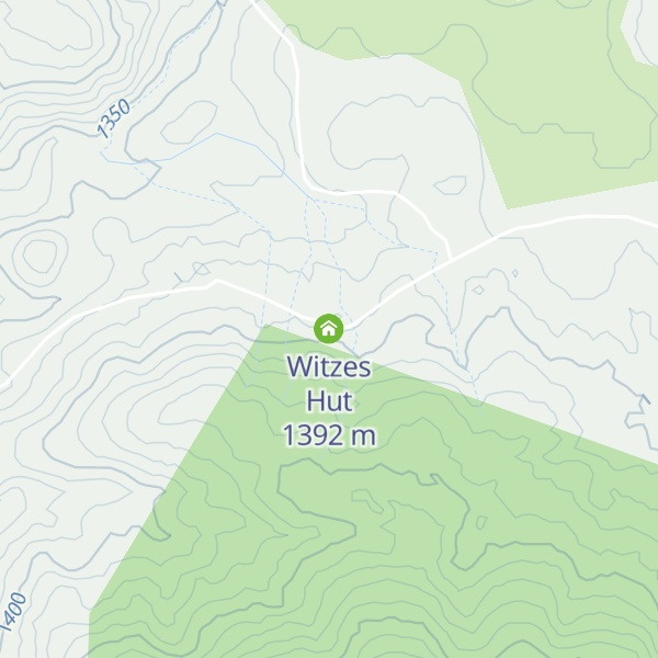 Map of Witzes Hut