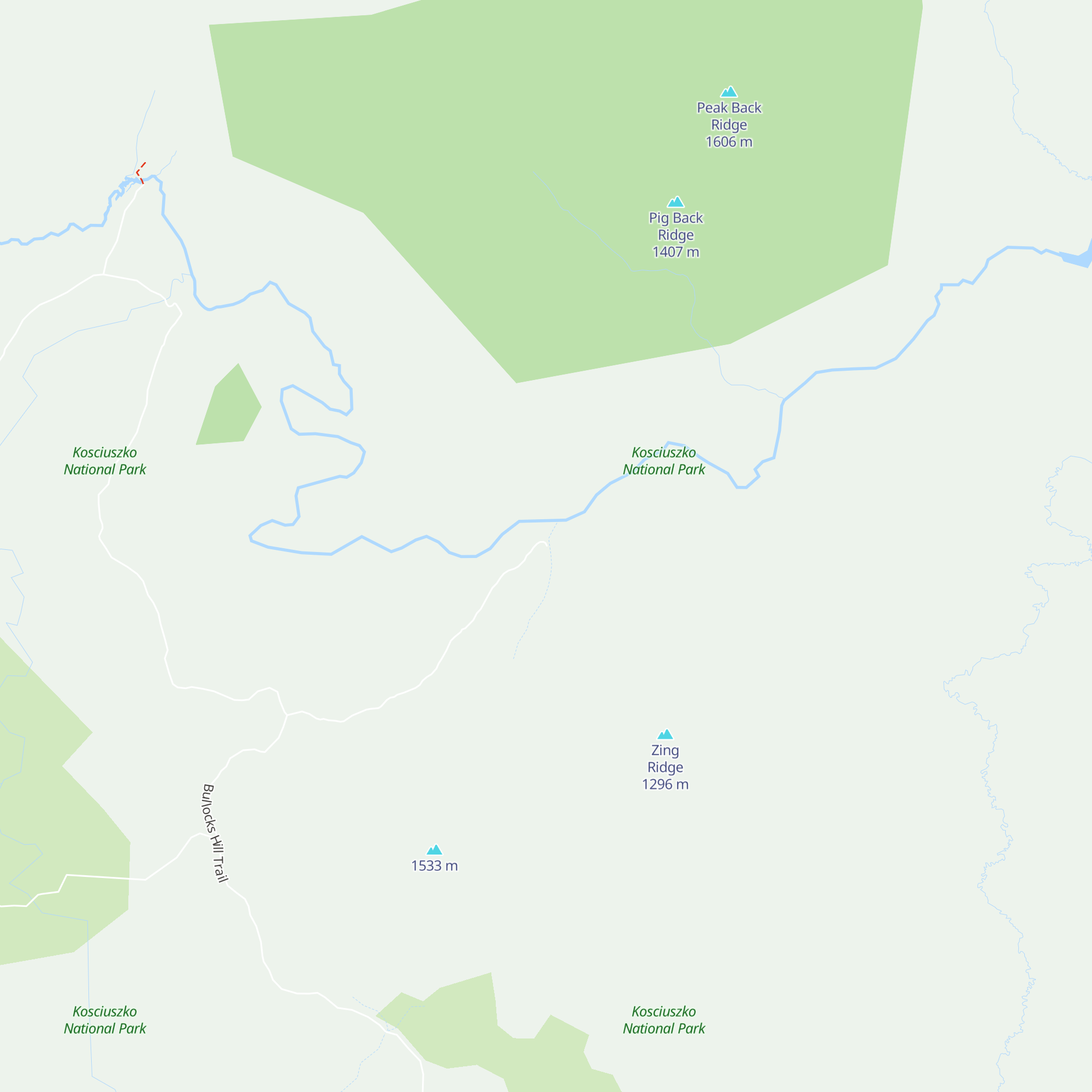 Hains Hut map
