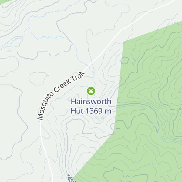 Map of Hainsworth Hut
