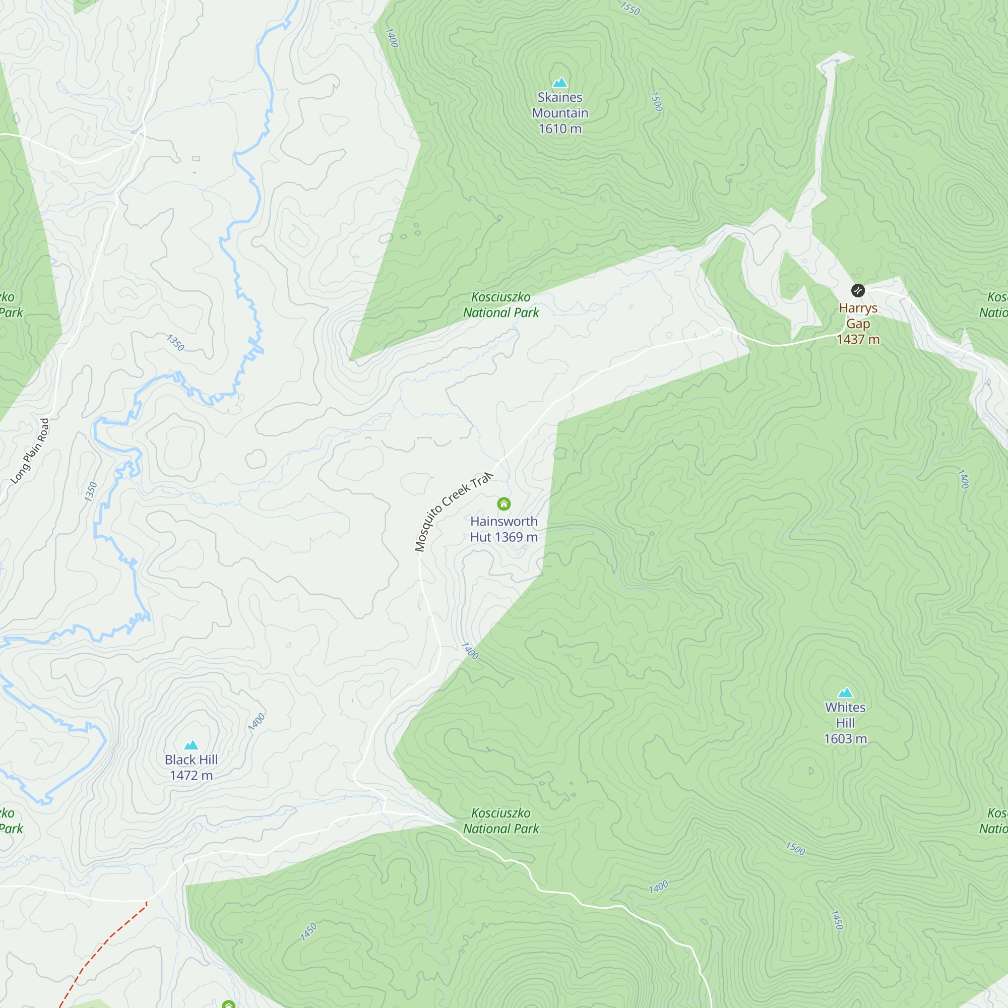 Hainsworth Hut map