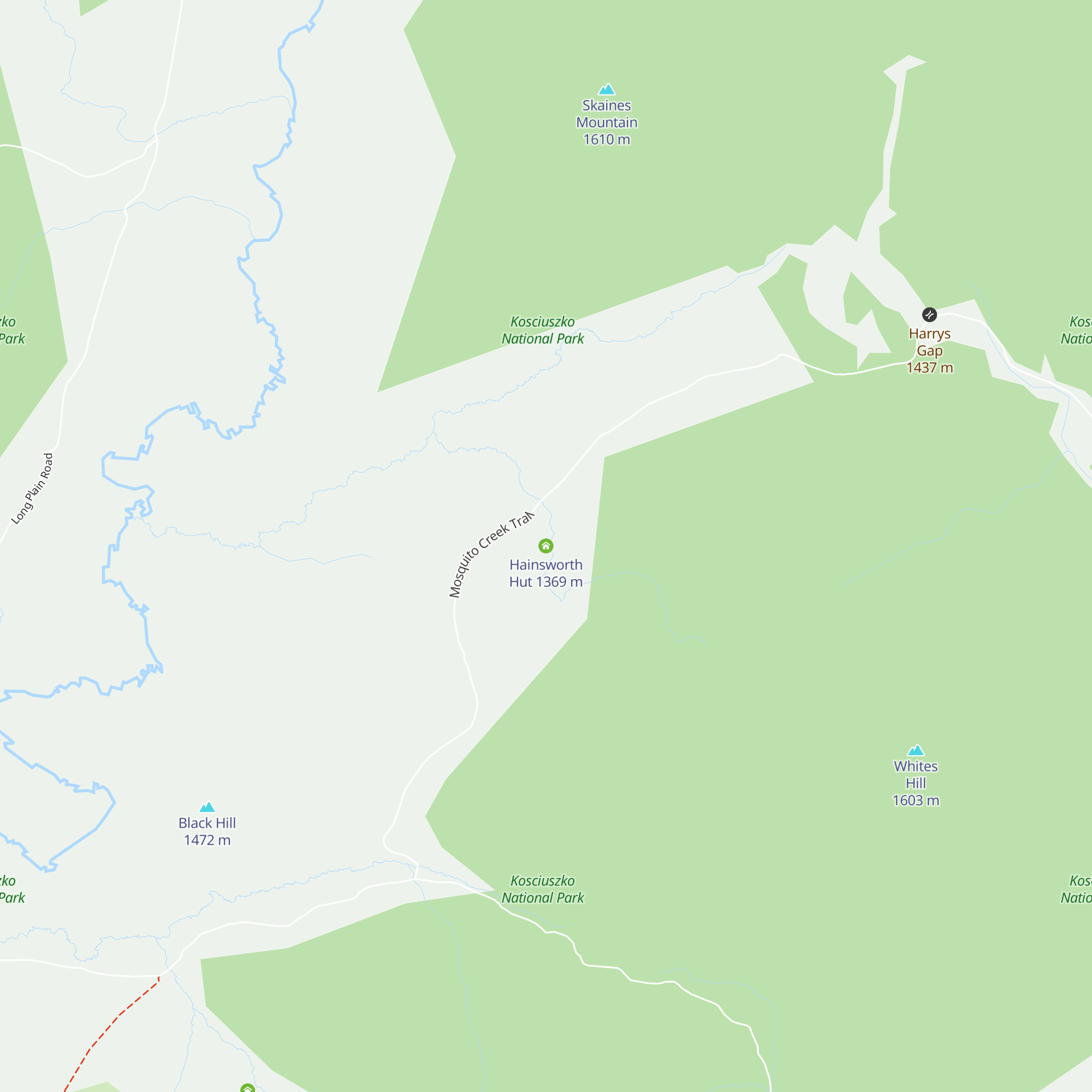 Hainsworth Hut map