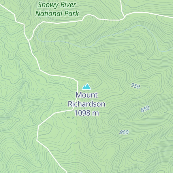 Map of Mount Richardson