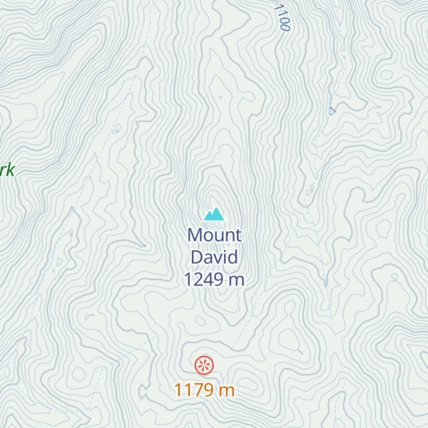 Map of Mount David