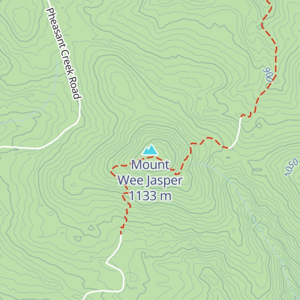 Map of Mount Wee Jasper