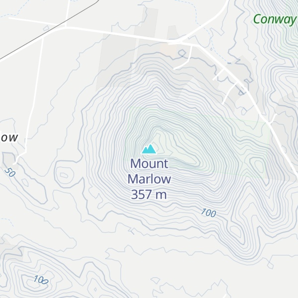 Map of Mount Marlow