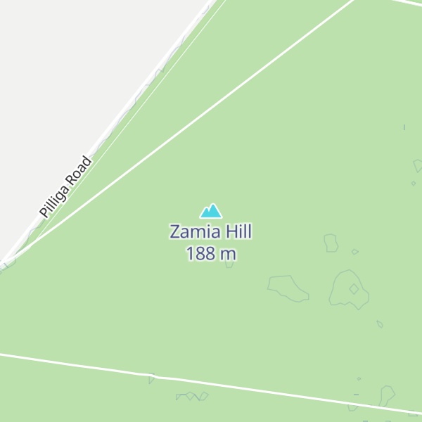 Map of Zamia Hill