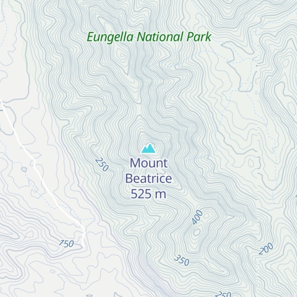 Map of Mount Beatrice