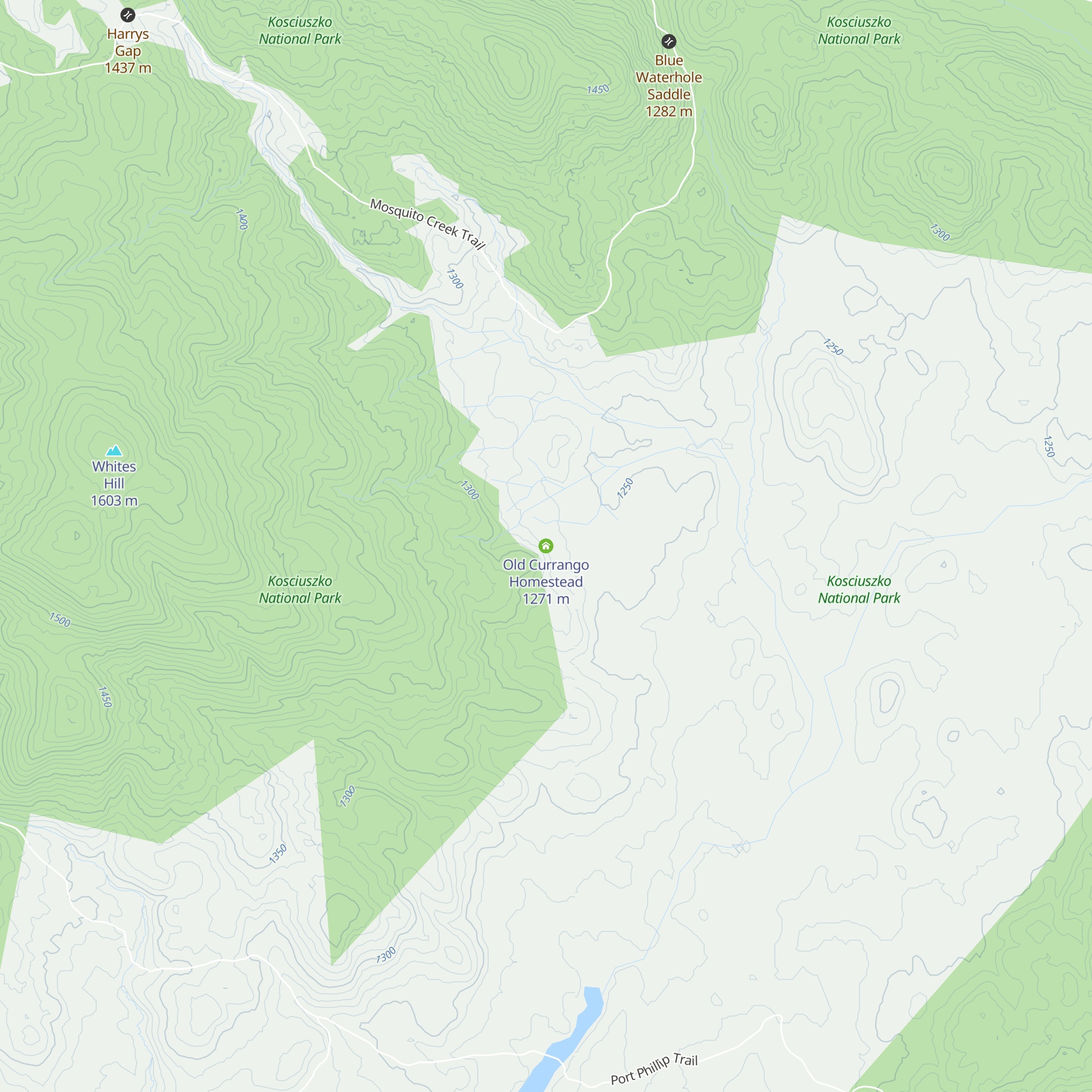Old Currango Homestead map
