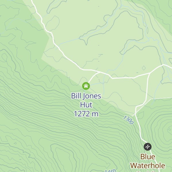 Map of Bill Jones Hut