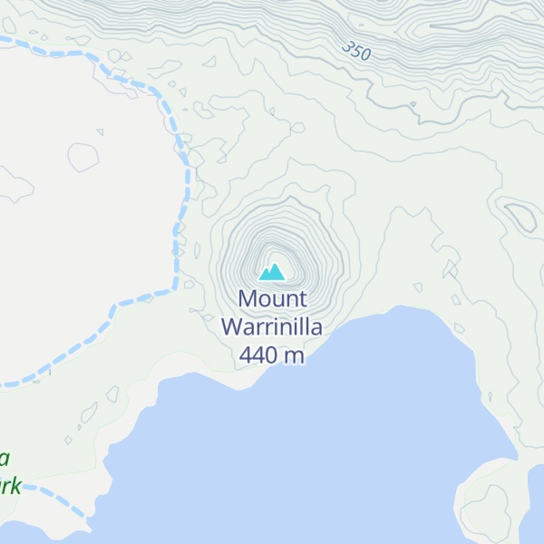 Map of Mount Warrinilla