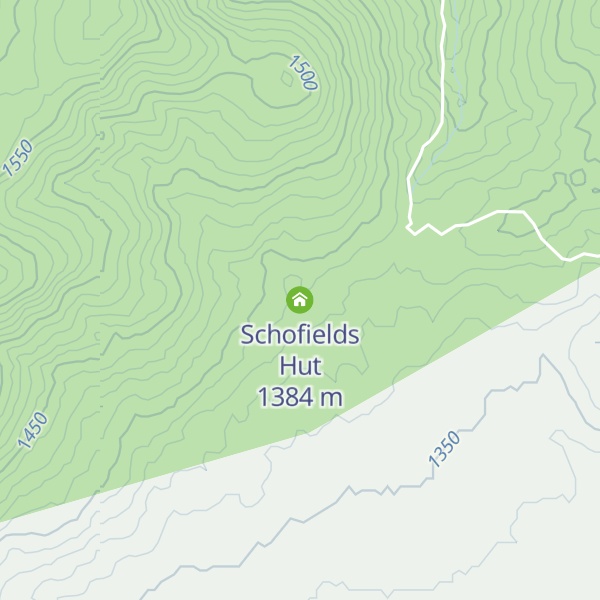 Map of Schofields Hut