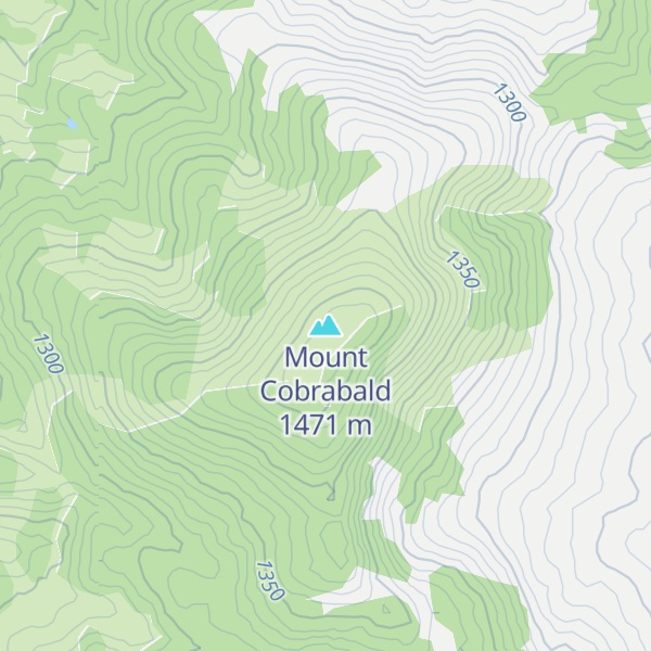 Map of Mount Cobrabald