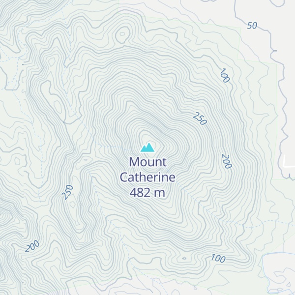 Map of Mount Catherine
