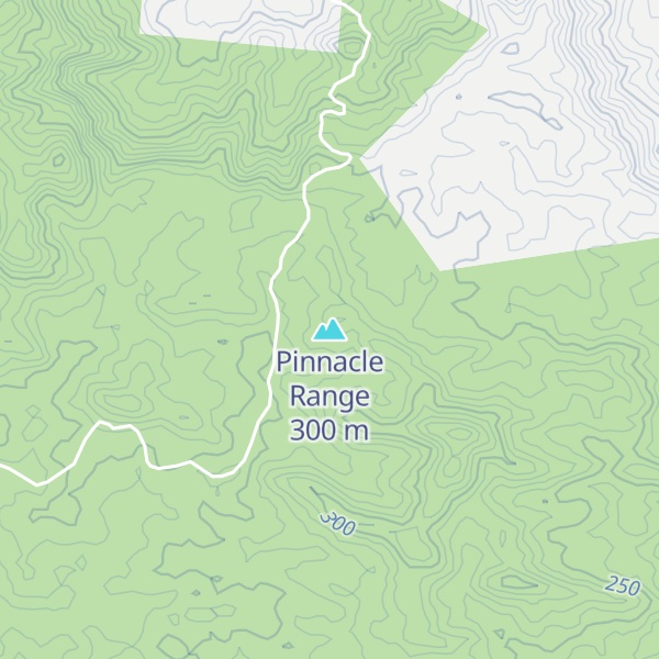 Map of Pinnacle Range