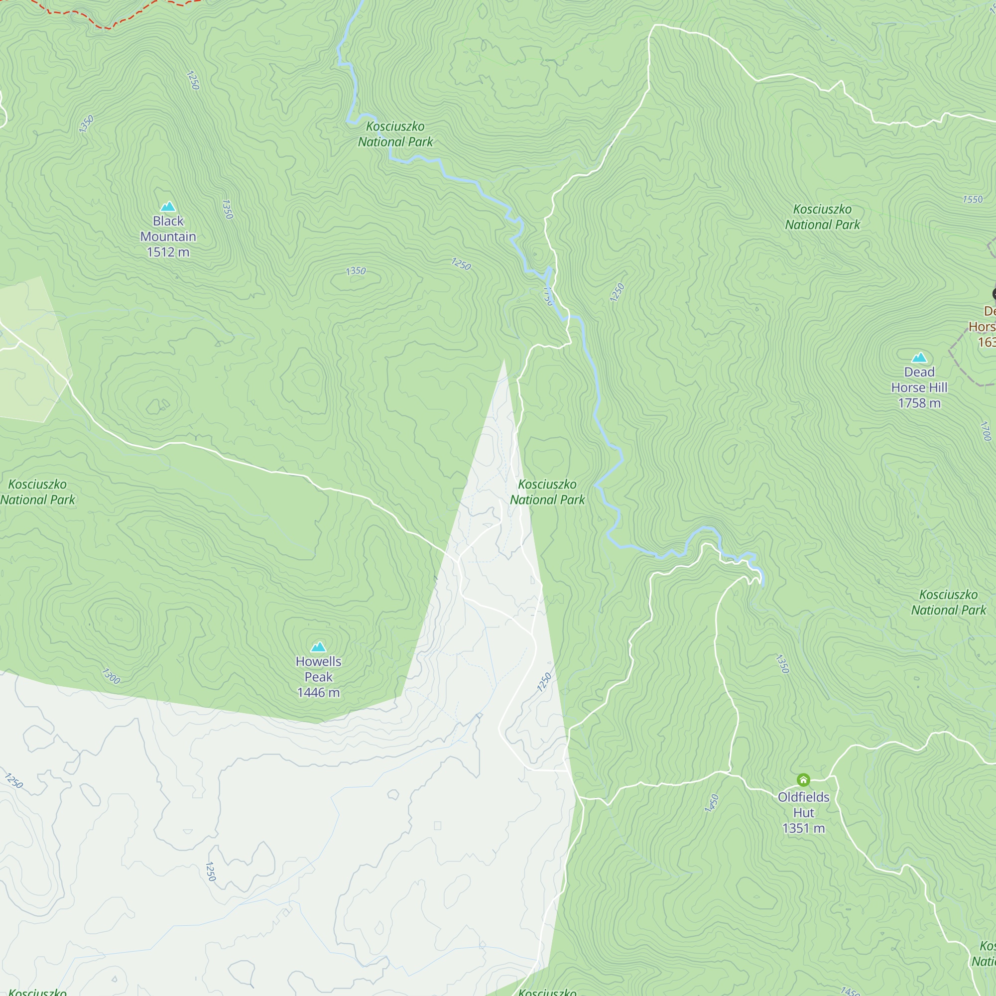 Pockets Hut map