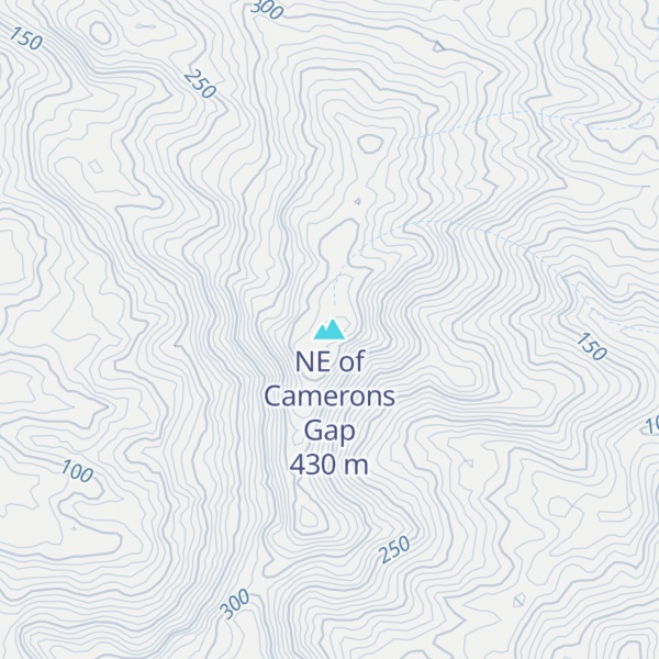 Map of NE of Camerons Gap