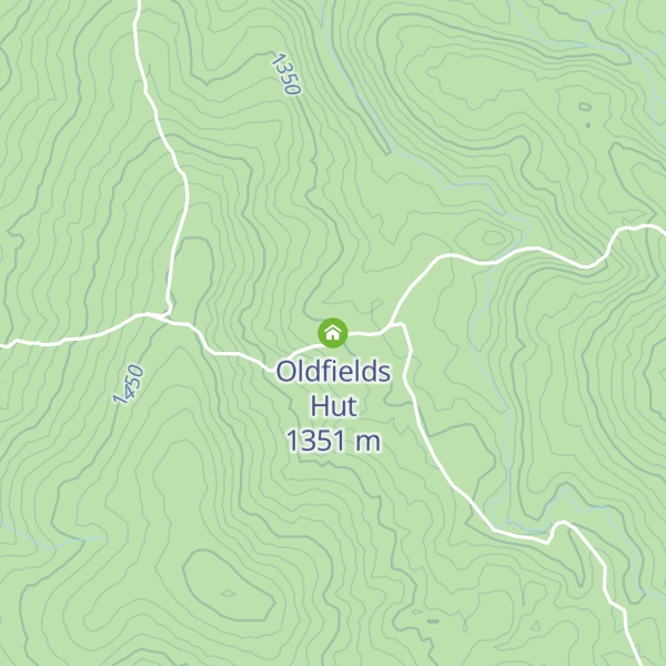 Map of Oldfields Hut