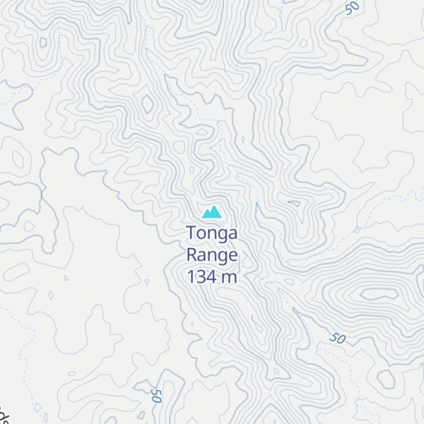 Map of Tonga Range