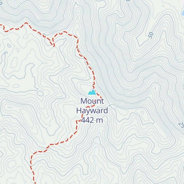 Map of Mount Hayward