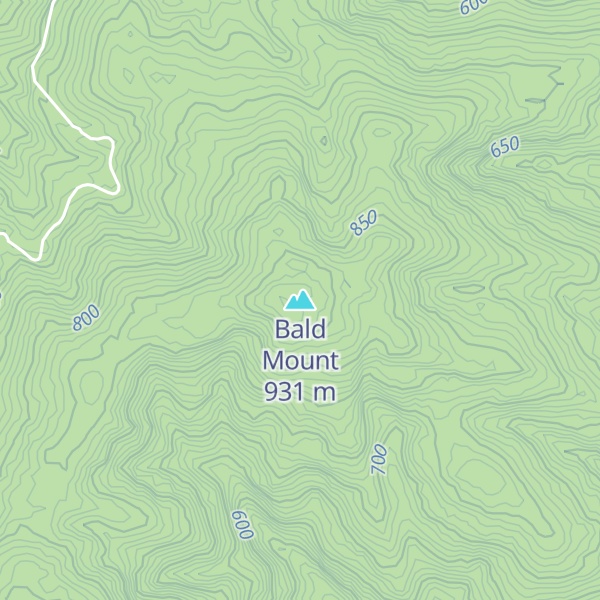 Map of Bald Mount