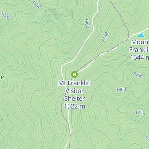 Map of Mt Franklin Visitor Shelter