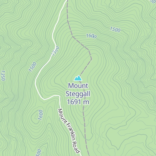 Map of Mount Steggall