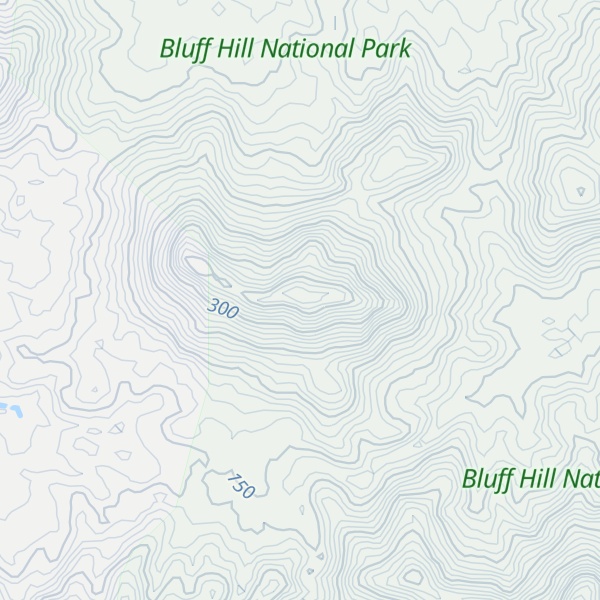 Map of Bluff Hill