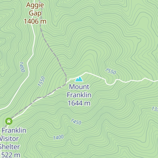 Map of Mount Franklin