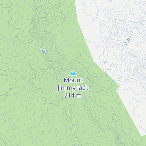 Map of Mount Jimmy Jack