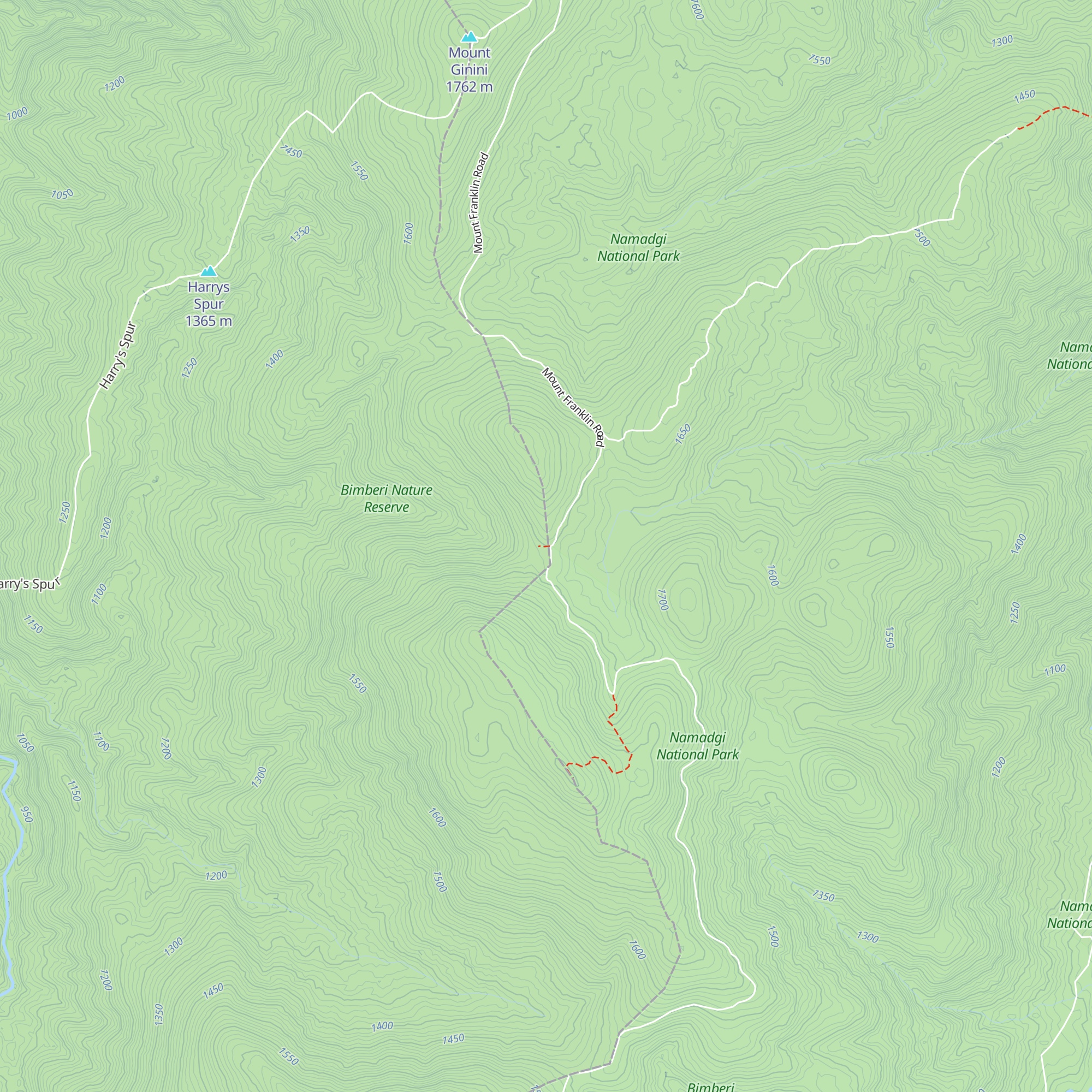 Pryors Hut map
