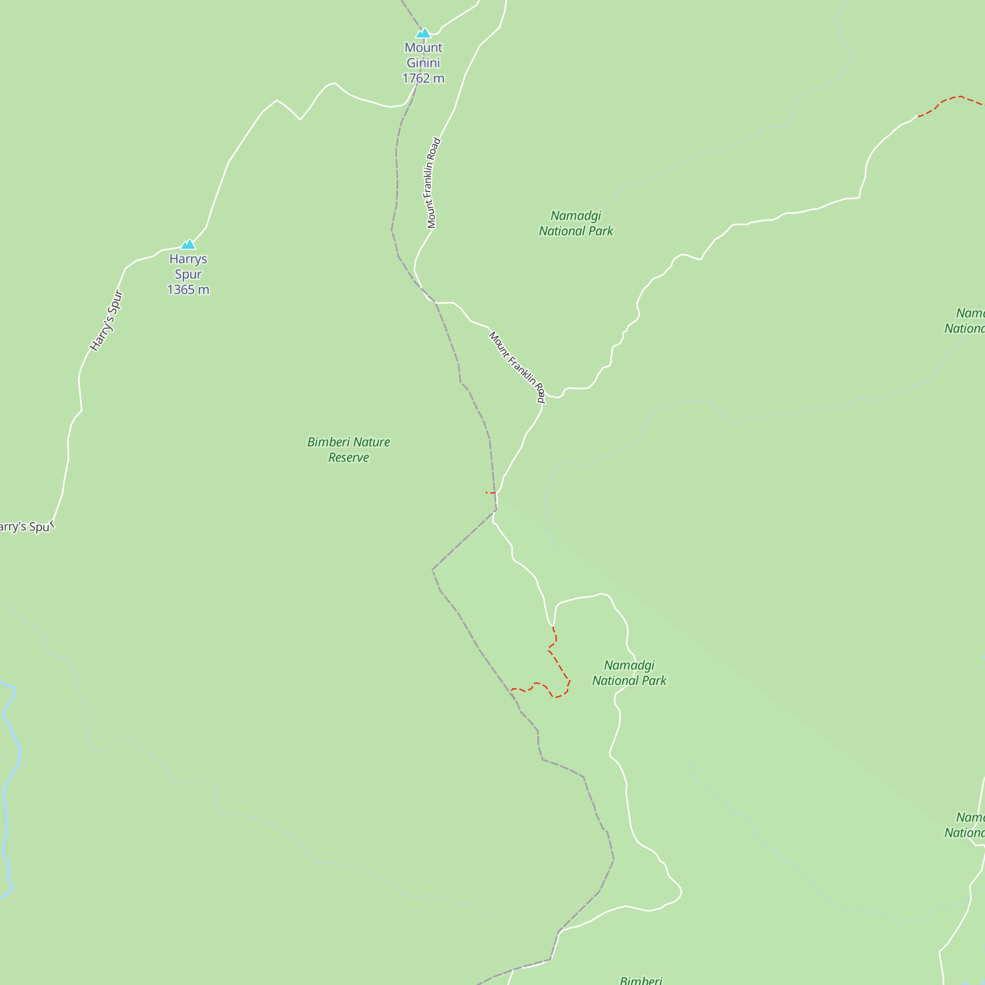 Pryors Hut map