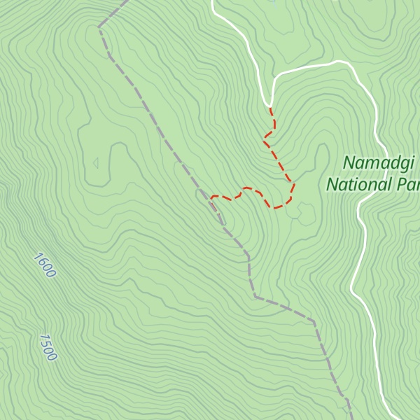 Map of Mount Gingera