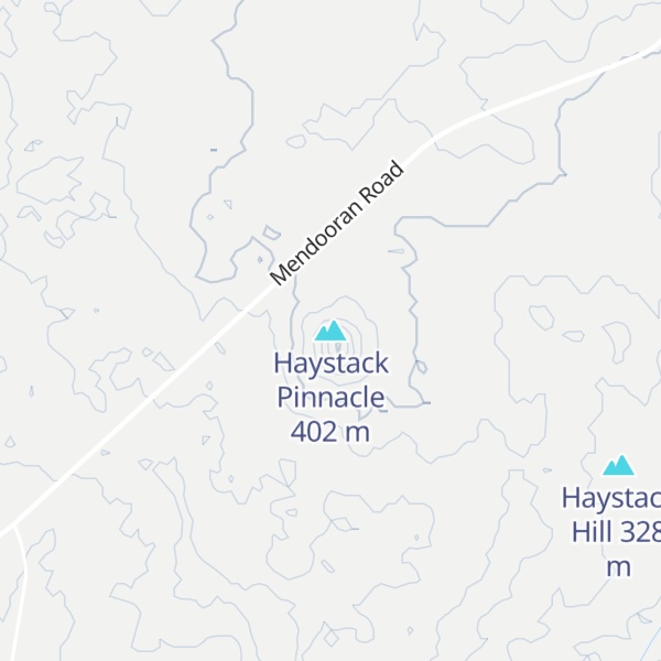 Map of Haystack Pinnacle