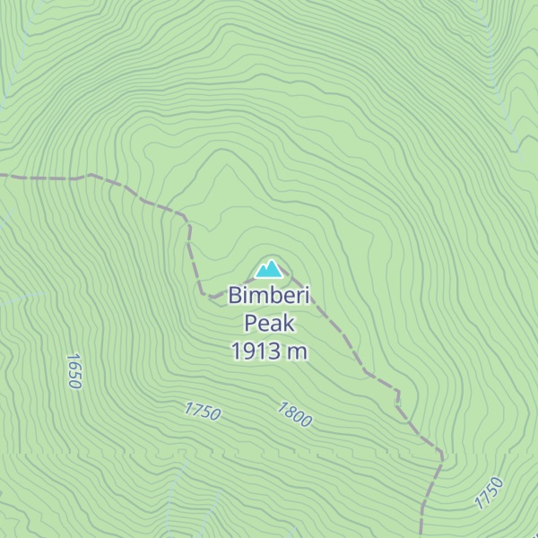Map of Bimberi Peak