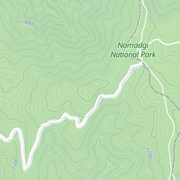 Map of Brindabella Mountain