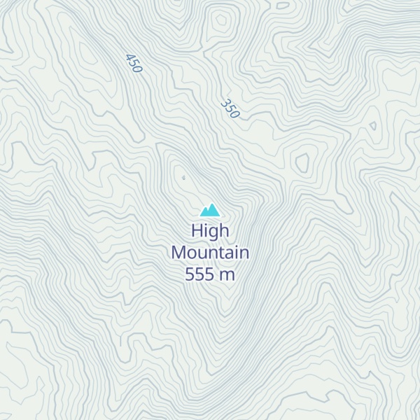 Map of High Mountain