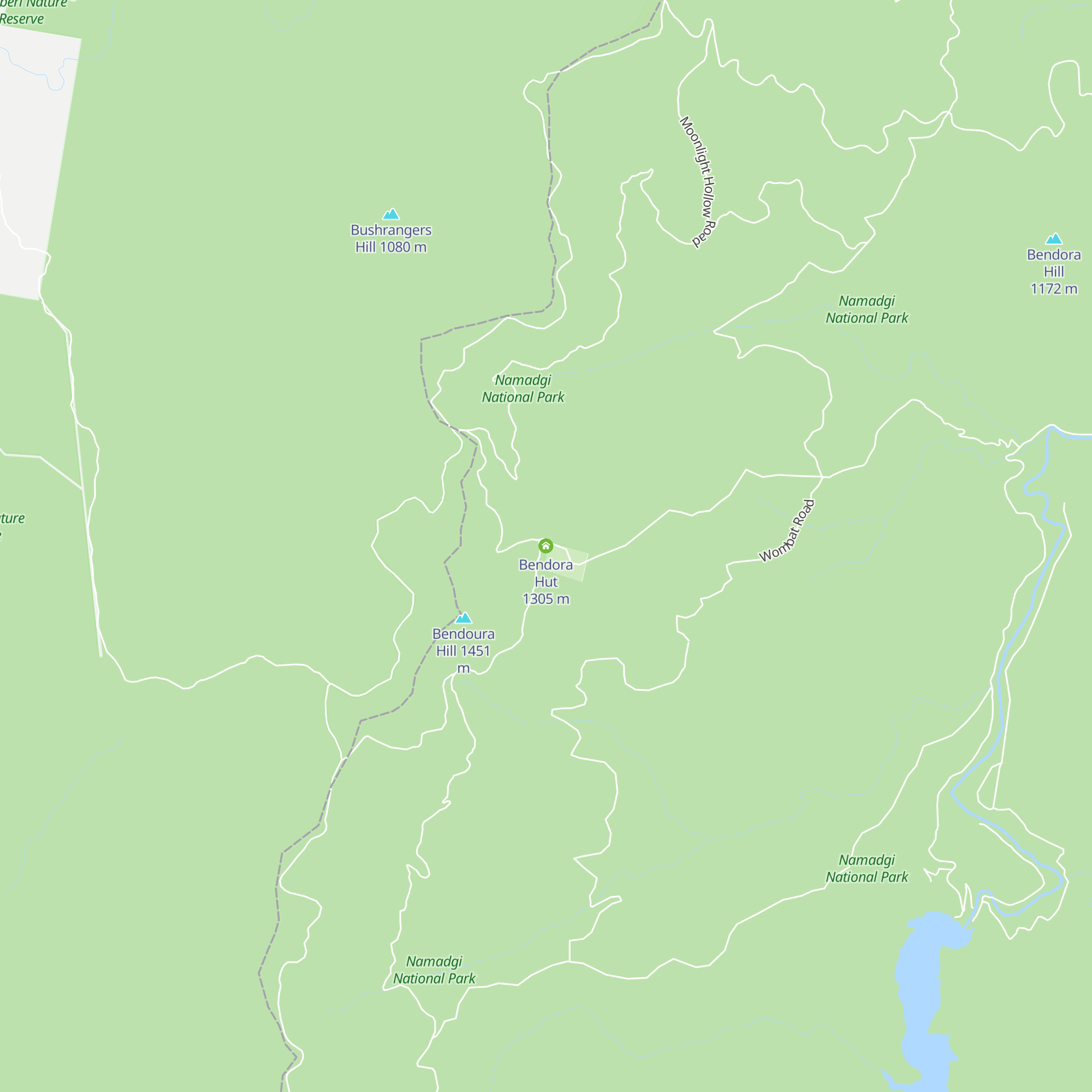 Bendora Hut map