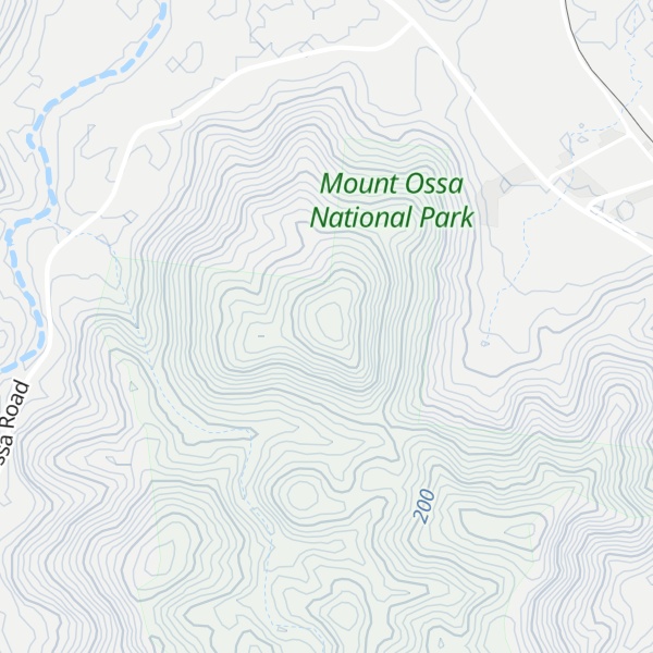 Map of Mount Ossa