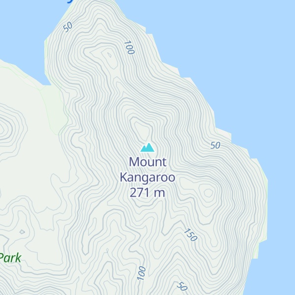 Map of Mount Kangaroo