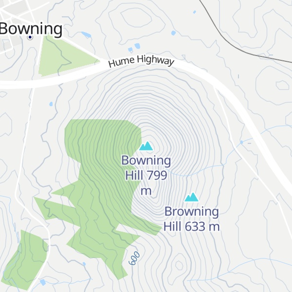 Map of Bowning Hill