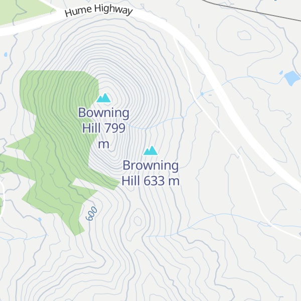 Map of Waynes Knob