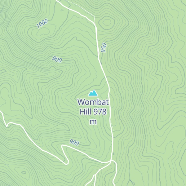 Map of Wombat Hill