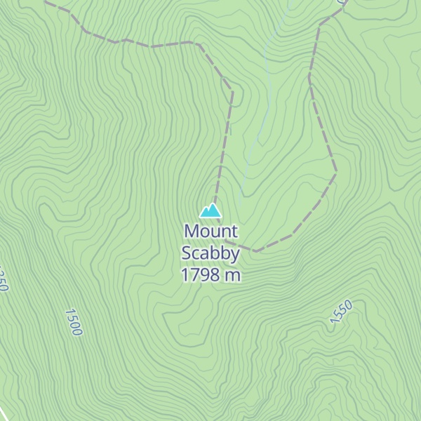Map of Mount Scabby