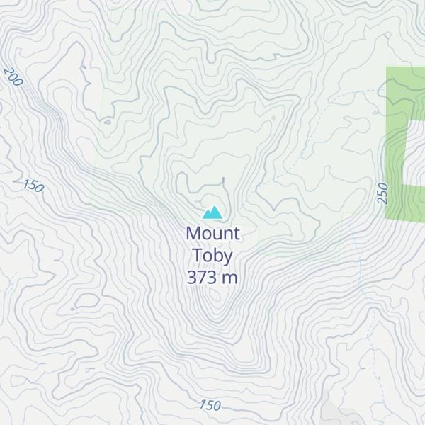 Map of Mount Toby
