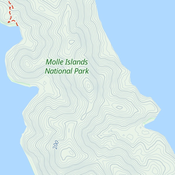 Map of Long Island Peak