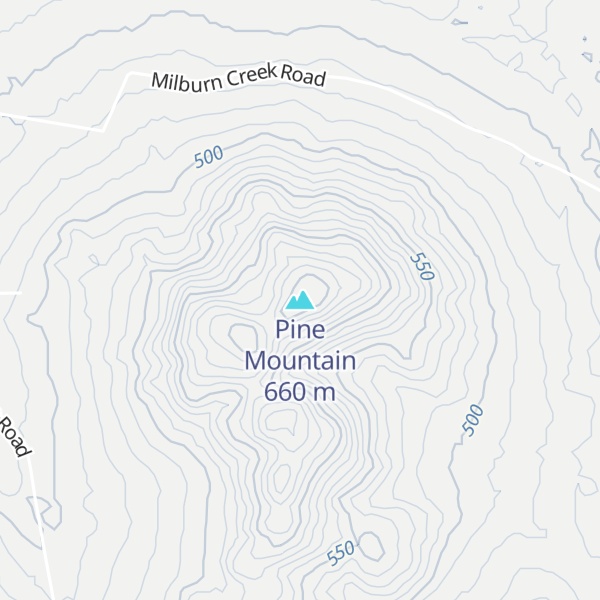 Map of Pine Mountain