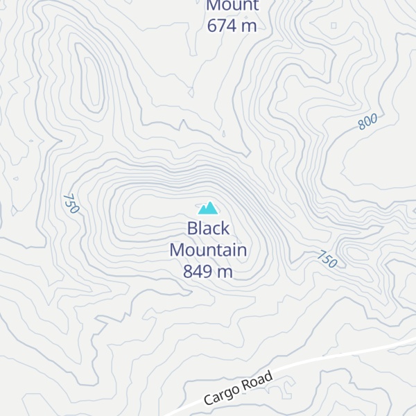 Map of Black Mountain