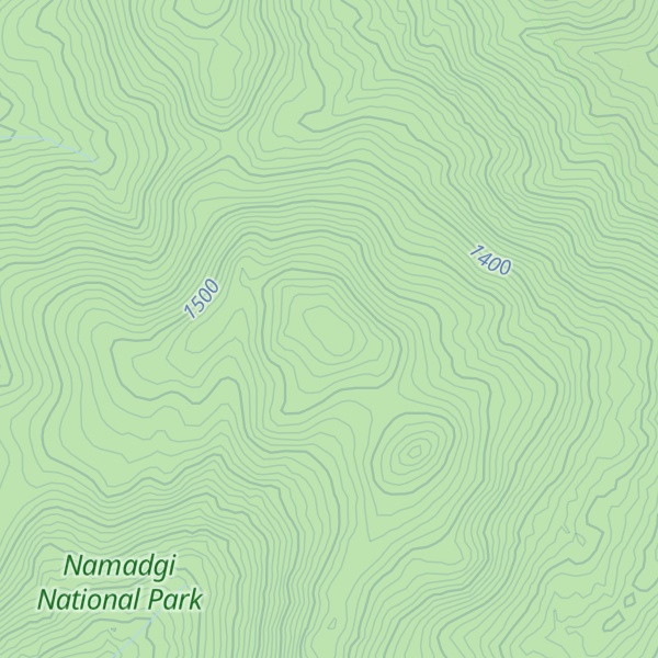 Map of Mount McKeahnie